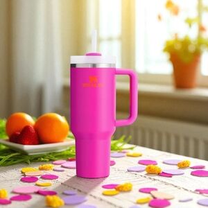 STANLEY Flowstate Quencher H2.0 Insulated Tumbler 40oz, VIVID VIOLET, Hot Pink